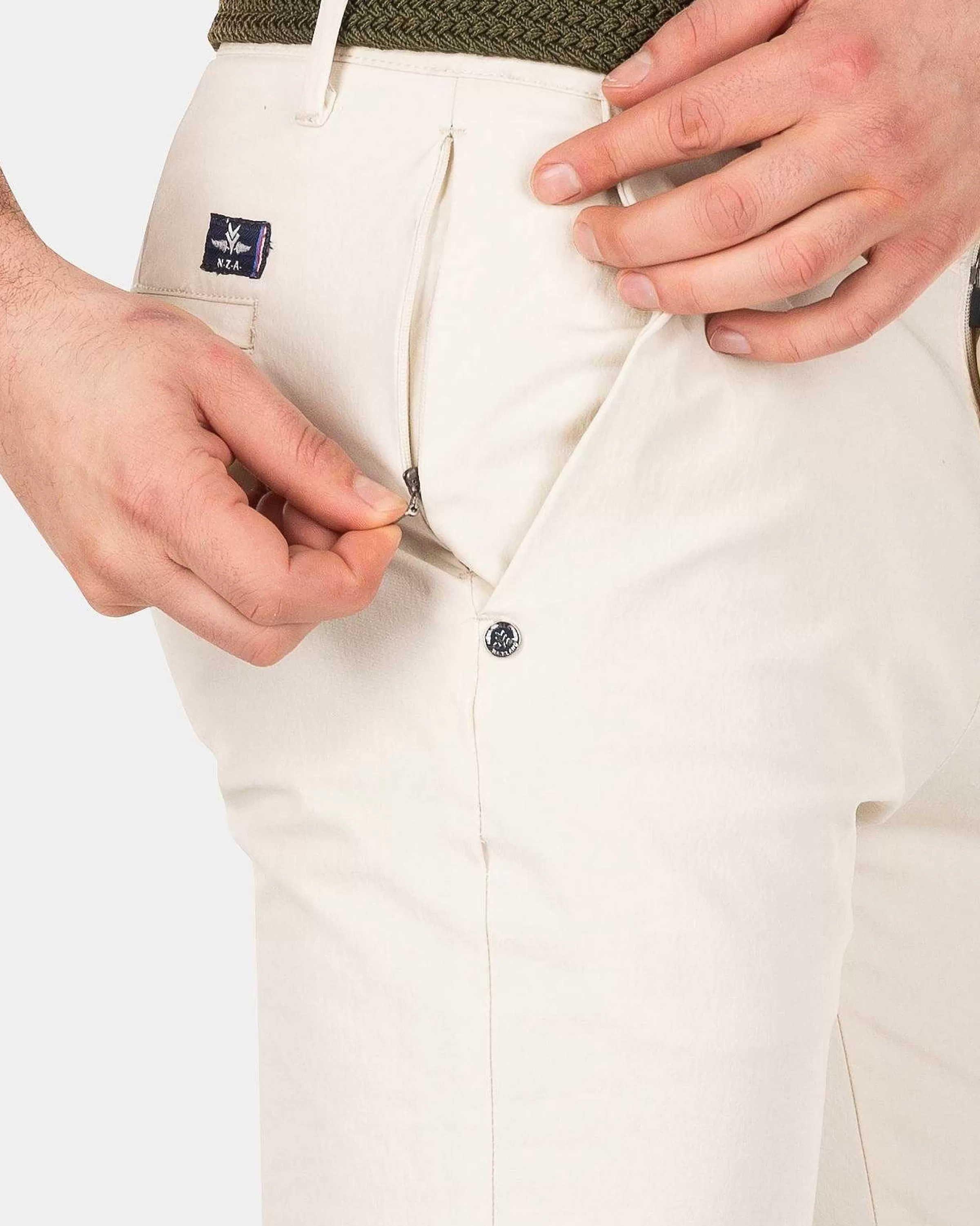 NZA New Zealand Auckland Broeken | Effen Chino Met Stretch-Cream