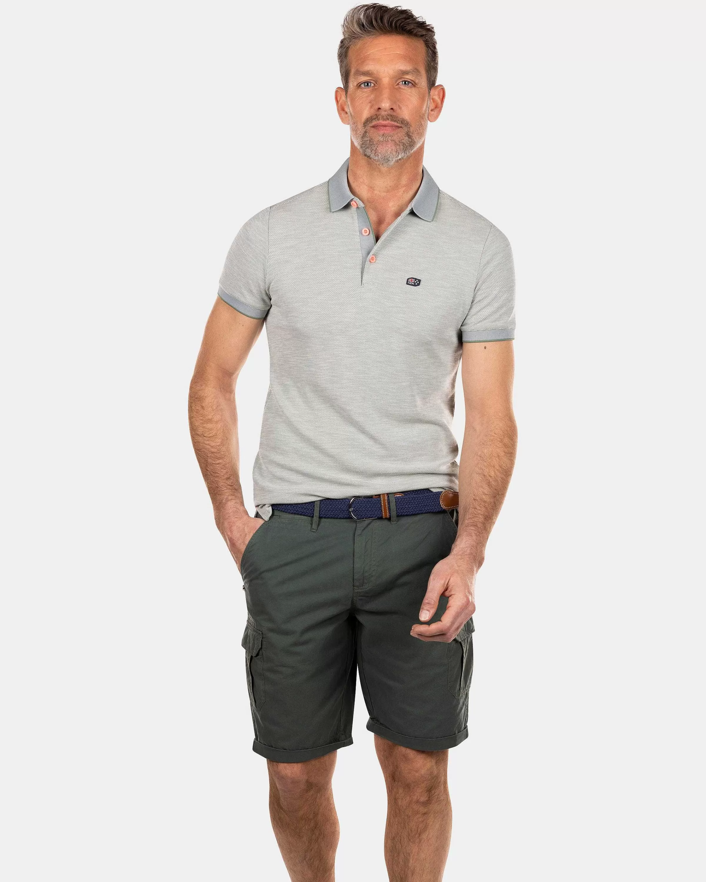 NZA New Zealand Auckland Polo-Shirts | Effen Polo Van Duurzaam Materiaal-Mellow Army