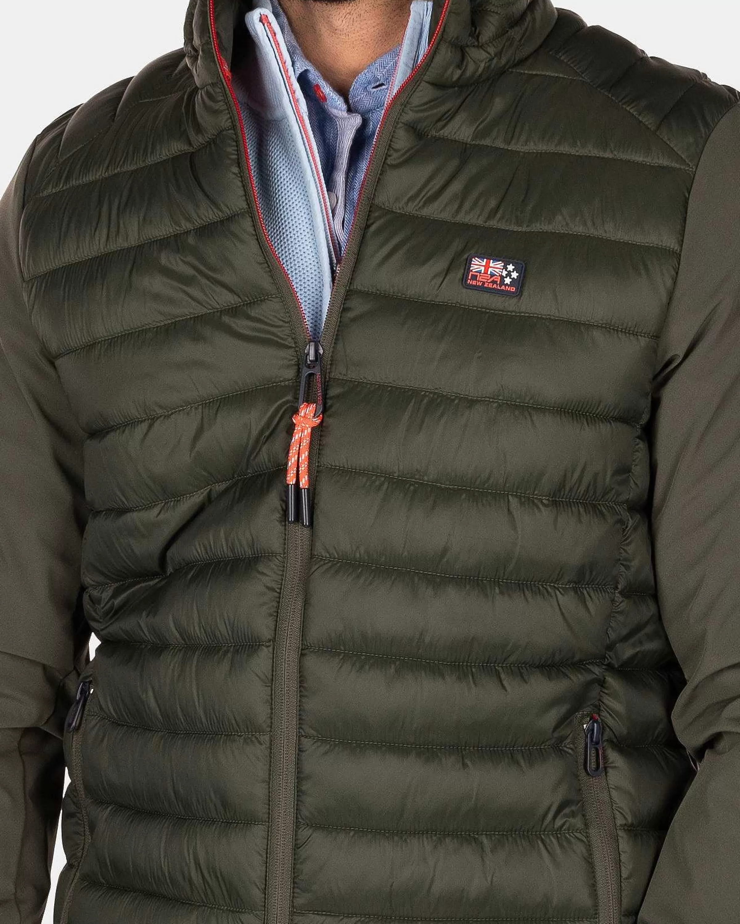 NZA New Zealand Auckland Jassen | Gewatteerde Jas Met Softshell-Jacket Army