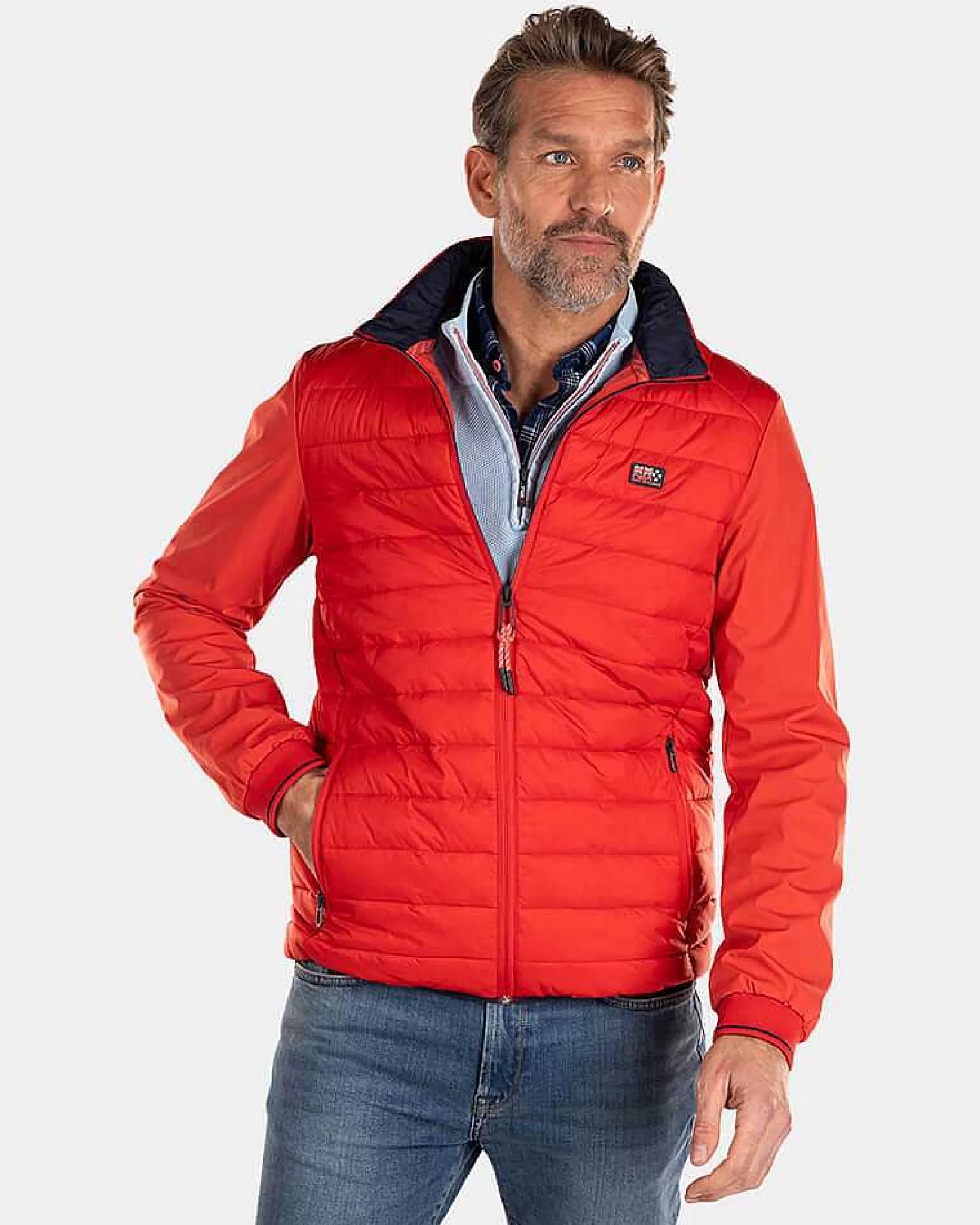 NZA New Zealand Auckland Jassen | Gewatteerde Jas Met Softshell-Jacket Red