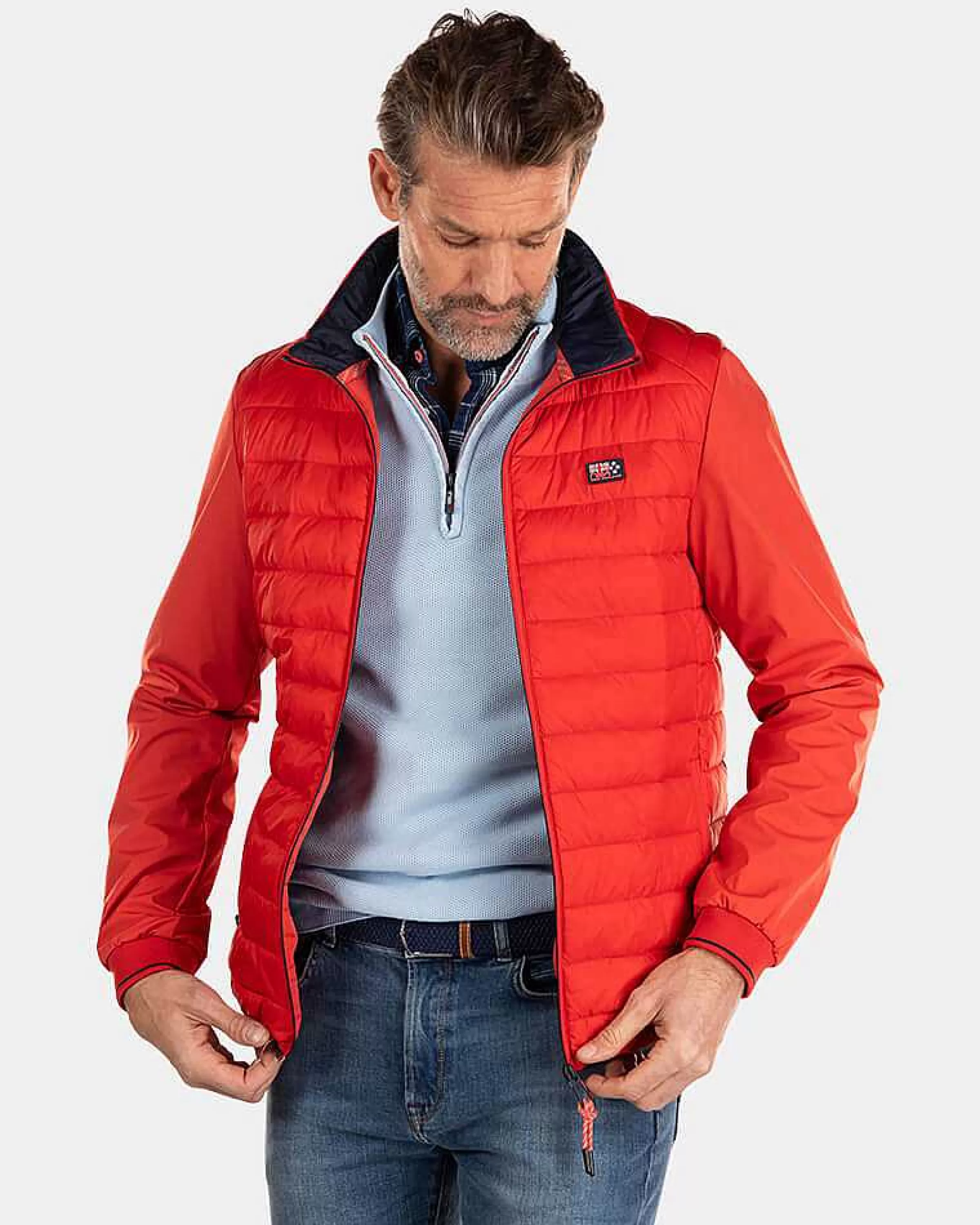 NZA New Zealand Auckland Jassen | Gewatteerde Jas Met Softshell-Jacket Red