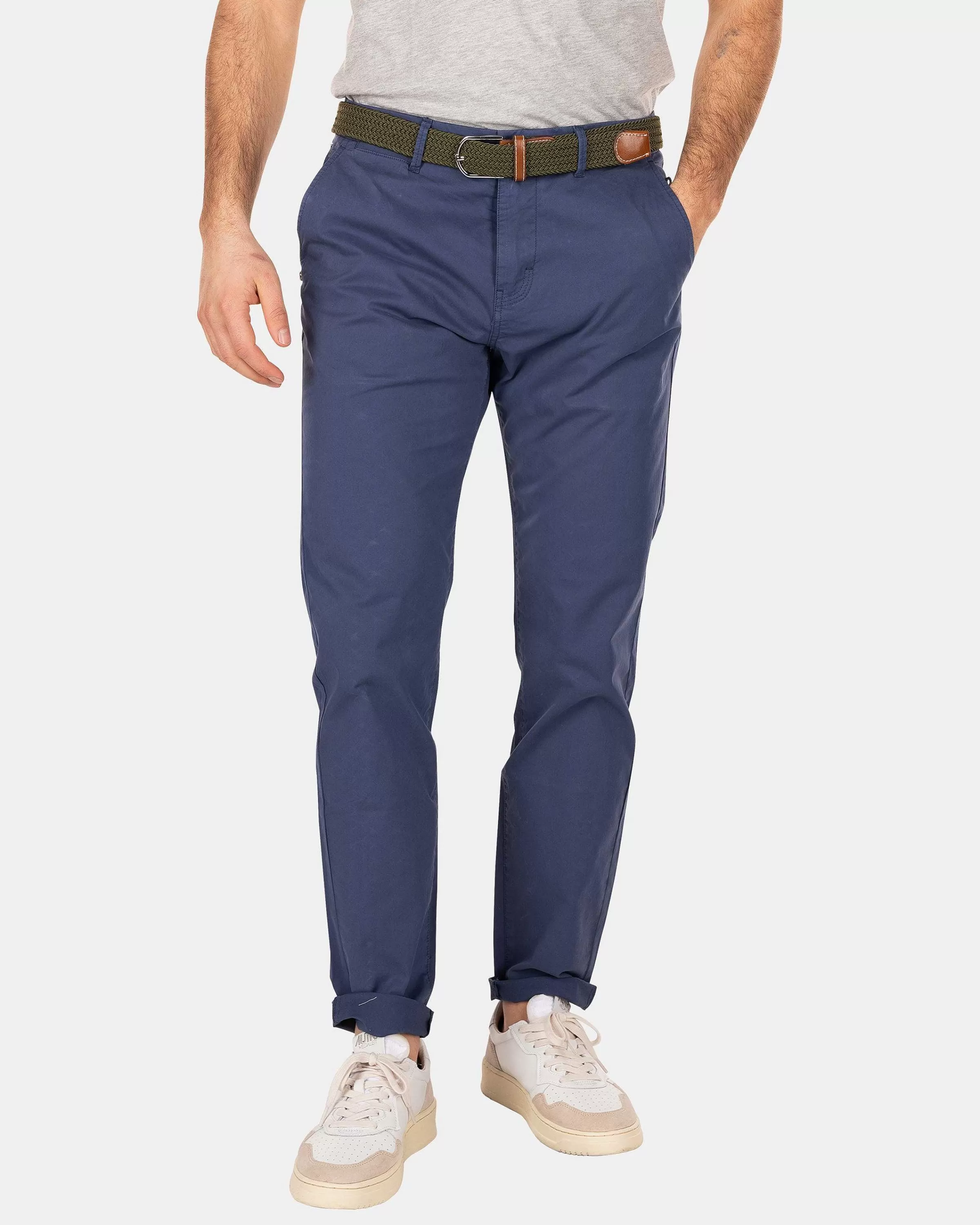 NZA New Zealand Auckland Broeken | Katoenen Chino Met Stretch-Dusk Navy