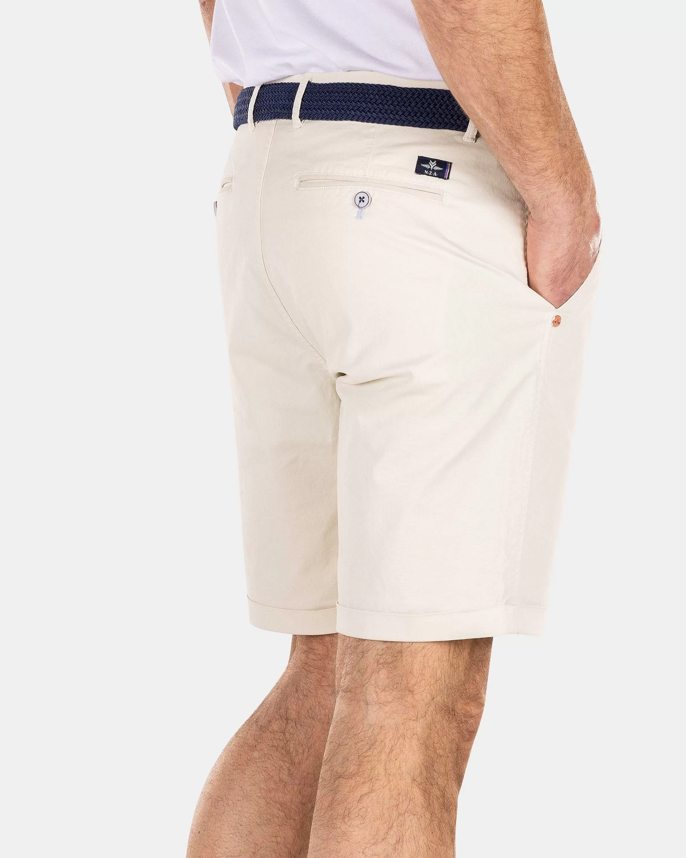 NZA New Zealand Auckland Broeken | Katoenen Chino Shorts-Cream