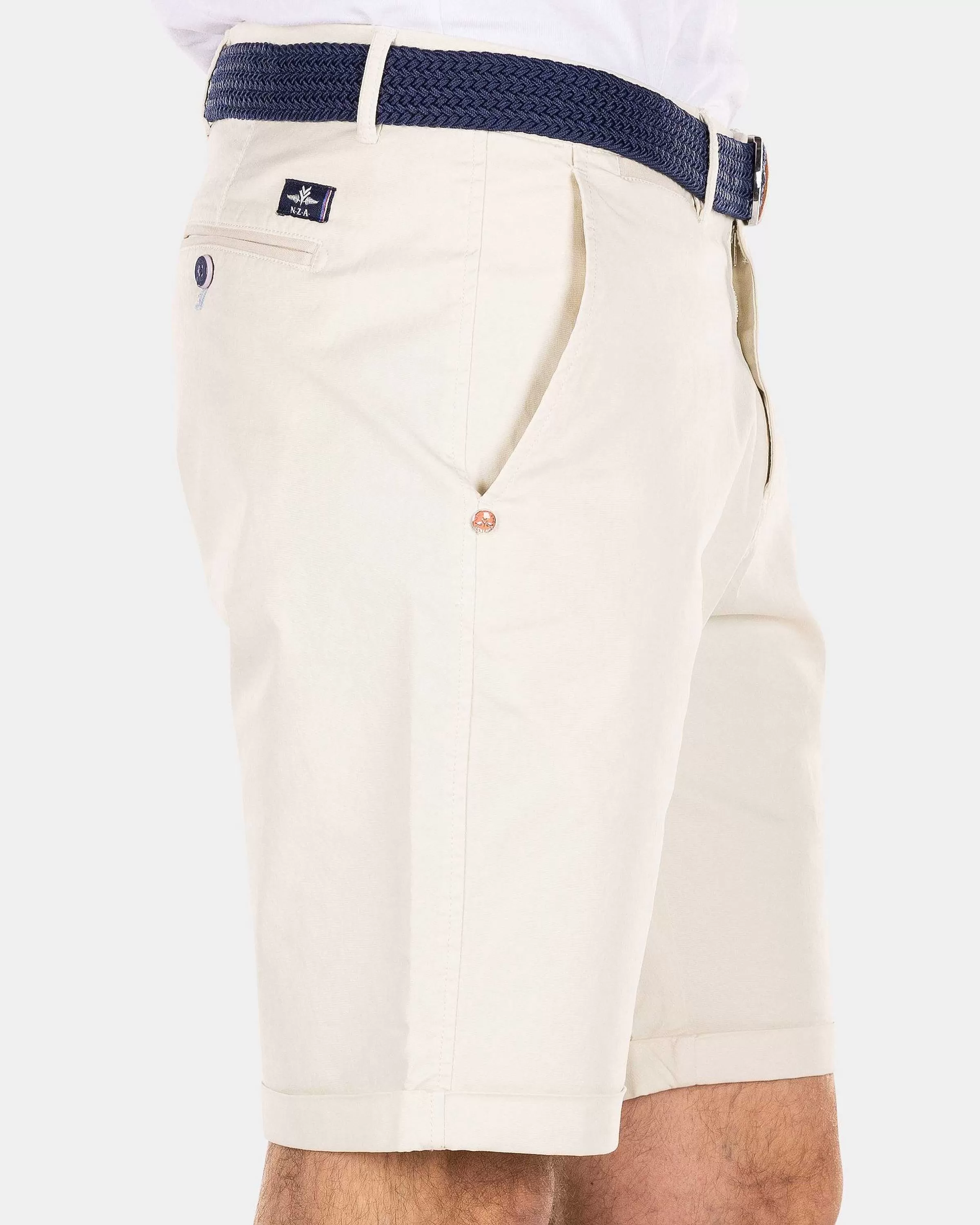 NZA New Zealand Auckland Broeken | Katoenen Chino Shorts-Cream