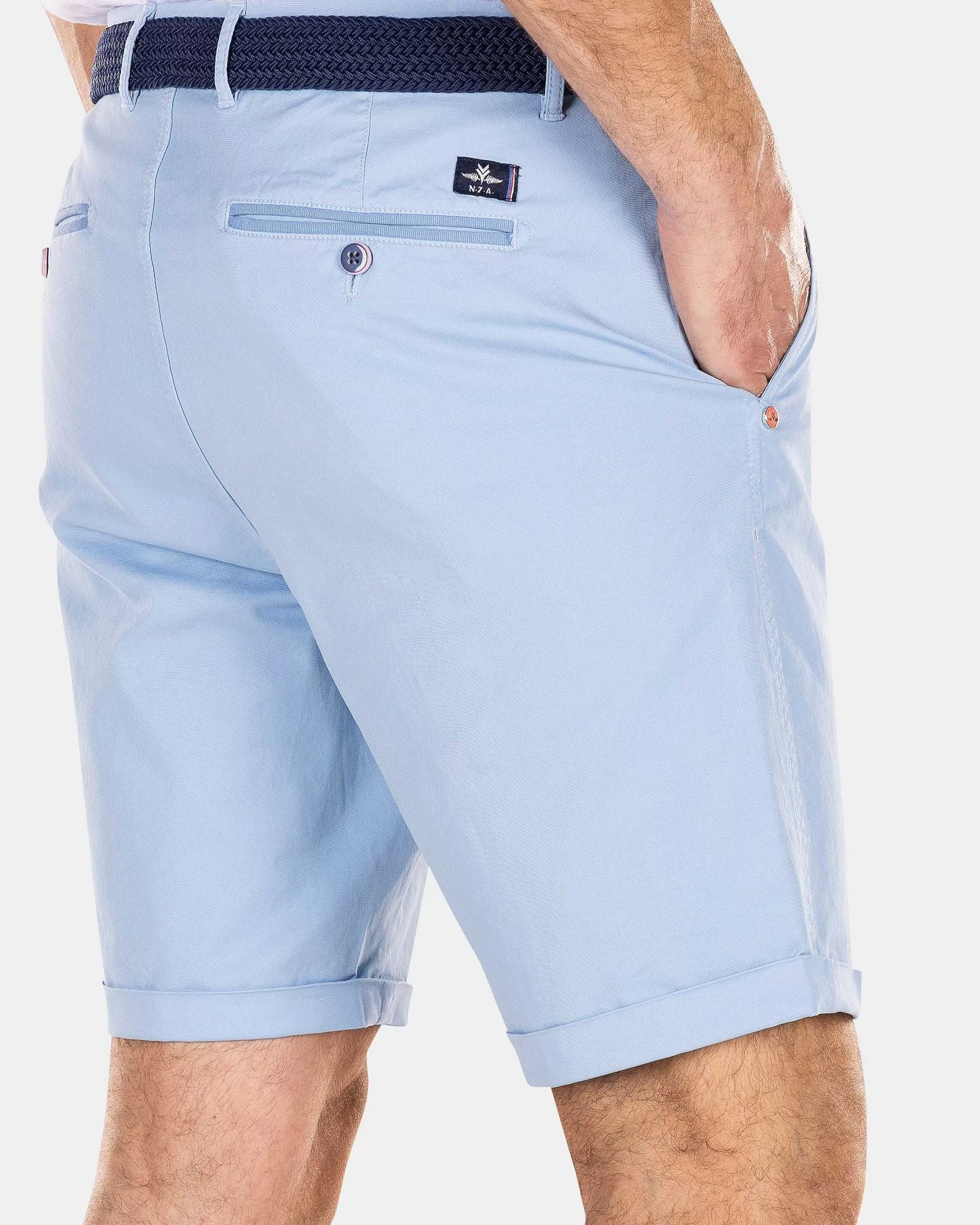 NZA New Zealand Auckland Broeken | Katoenen Chino Shorts-Universal Blue