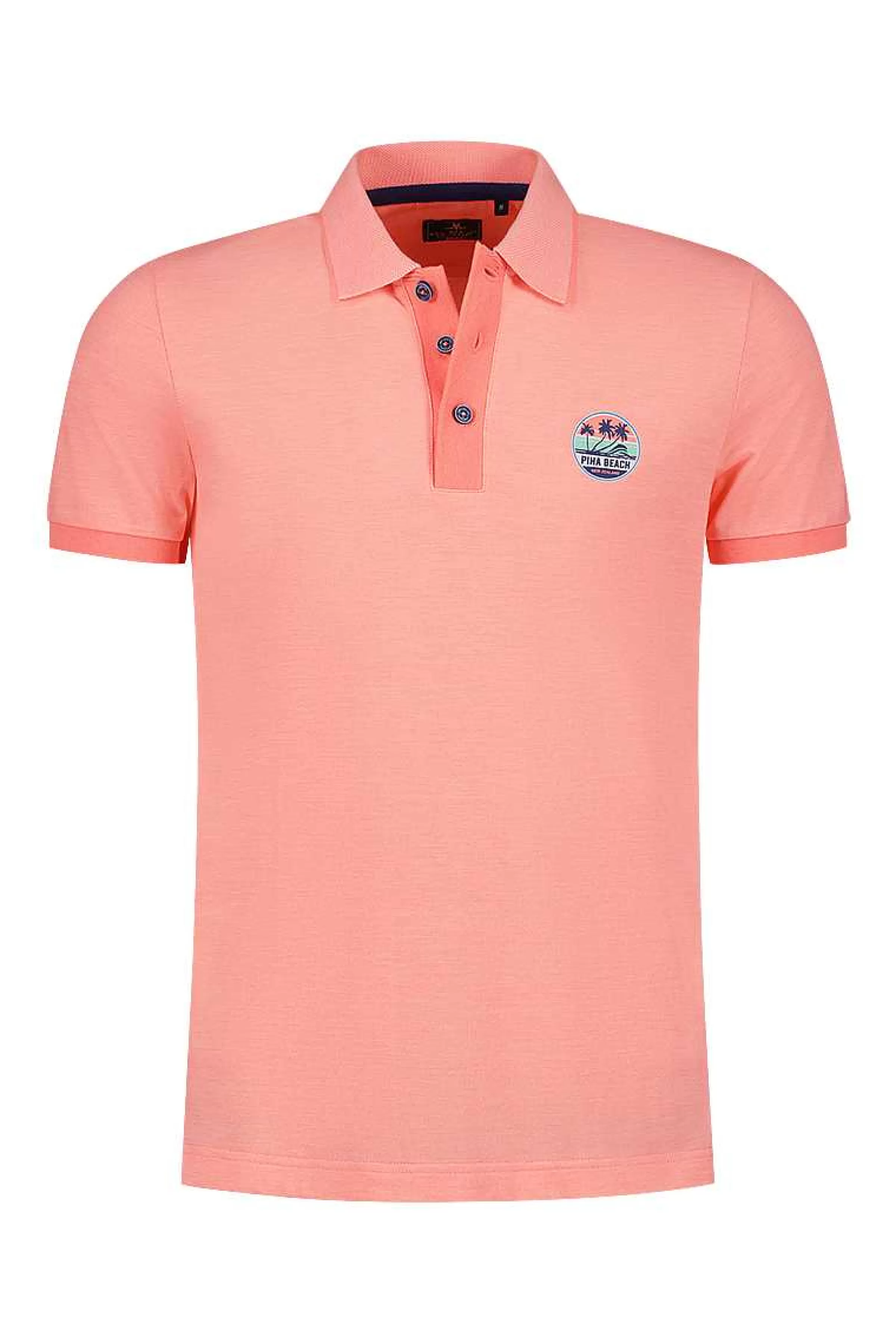 NZA New Zealand Auckland Polo-Shirts | Katoenen Effen Polo-Fury Pink