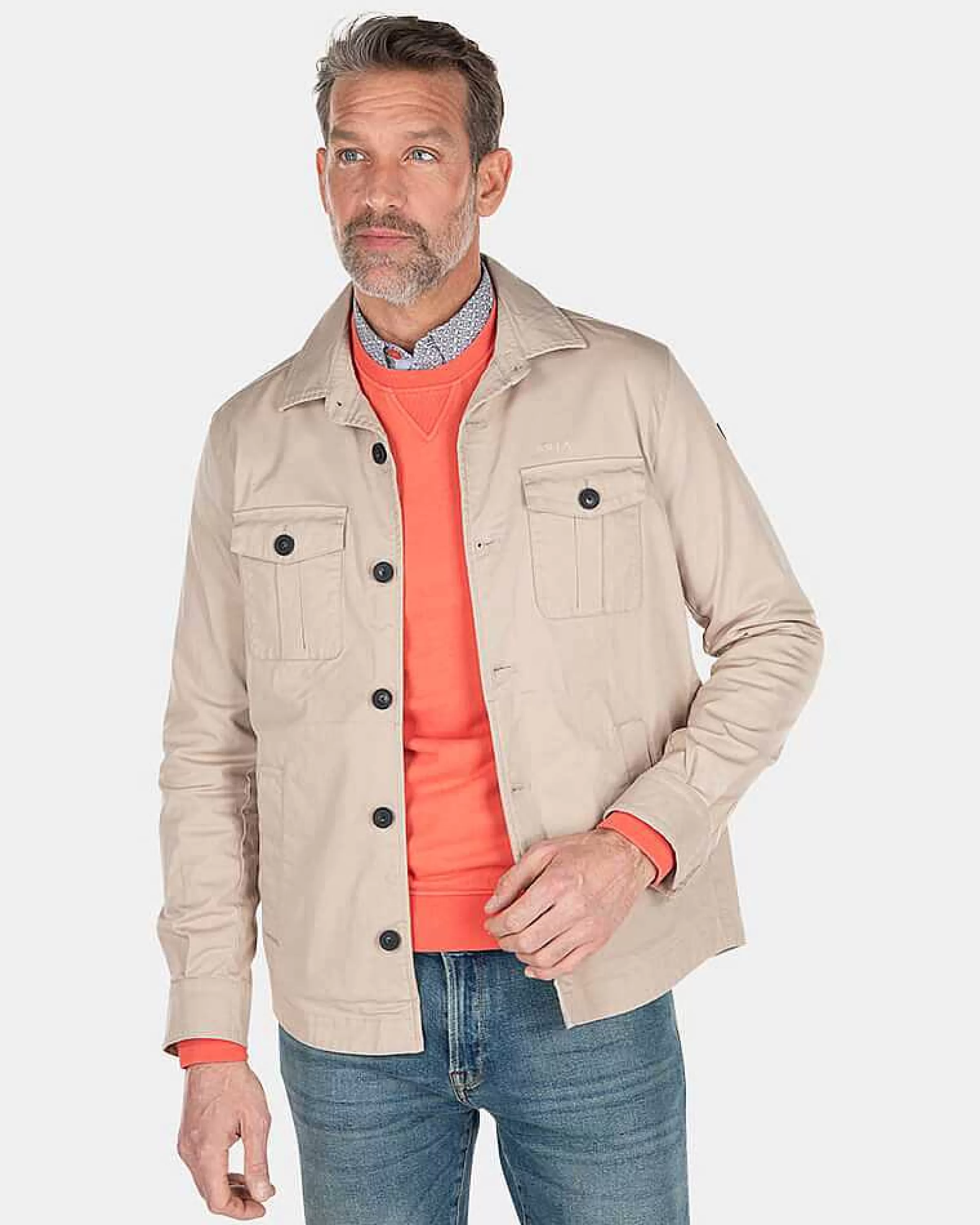 NZA New Zealand Auckland Jassen | Katoenen Overshirt-Shimmering Sand