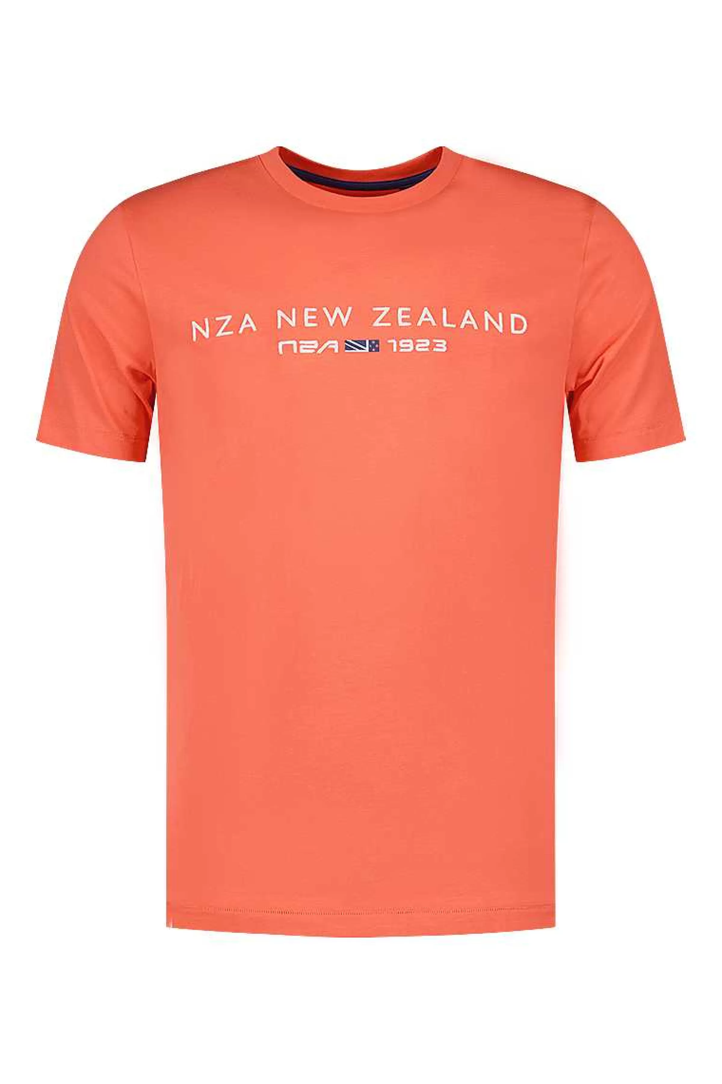 NZA New Zealand Auckland T-Shirts | Katoenen T-Shirt Met Logo-Golden Orange