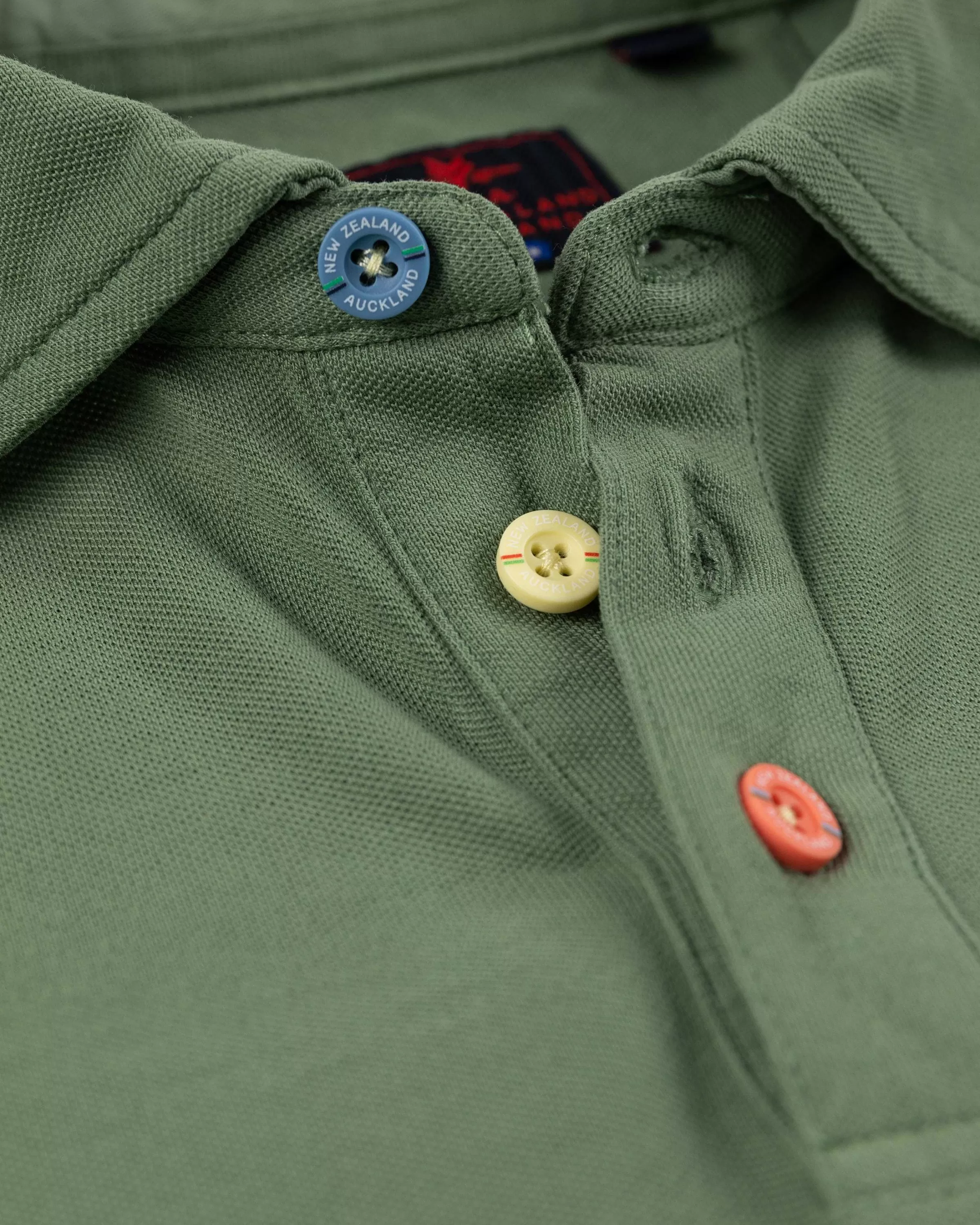 NZA New Zealand Auckland Polo-Shirts | Nza Heritage Polo Shirt-Active Army