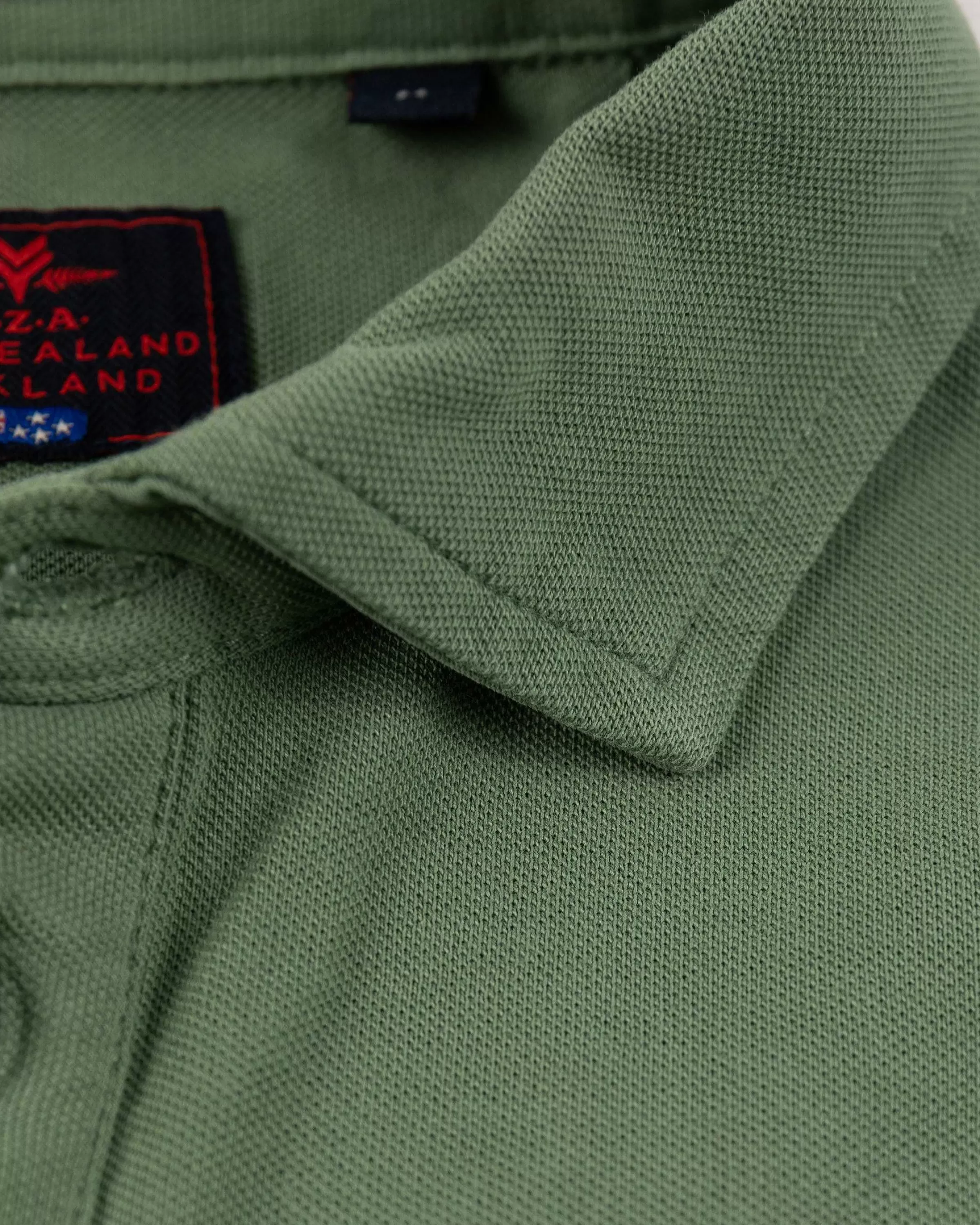 NZA New Zealand Auckland Polo-Shirts | Nza Heritage Polo Shirt-Active Army