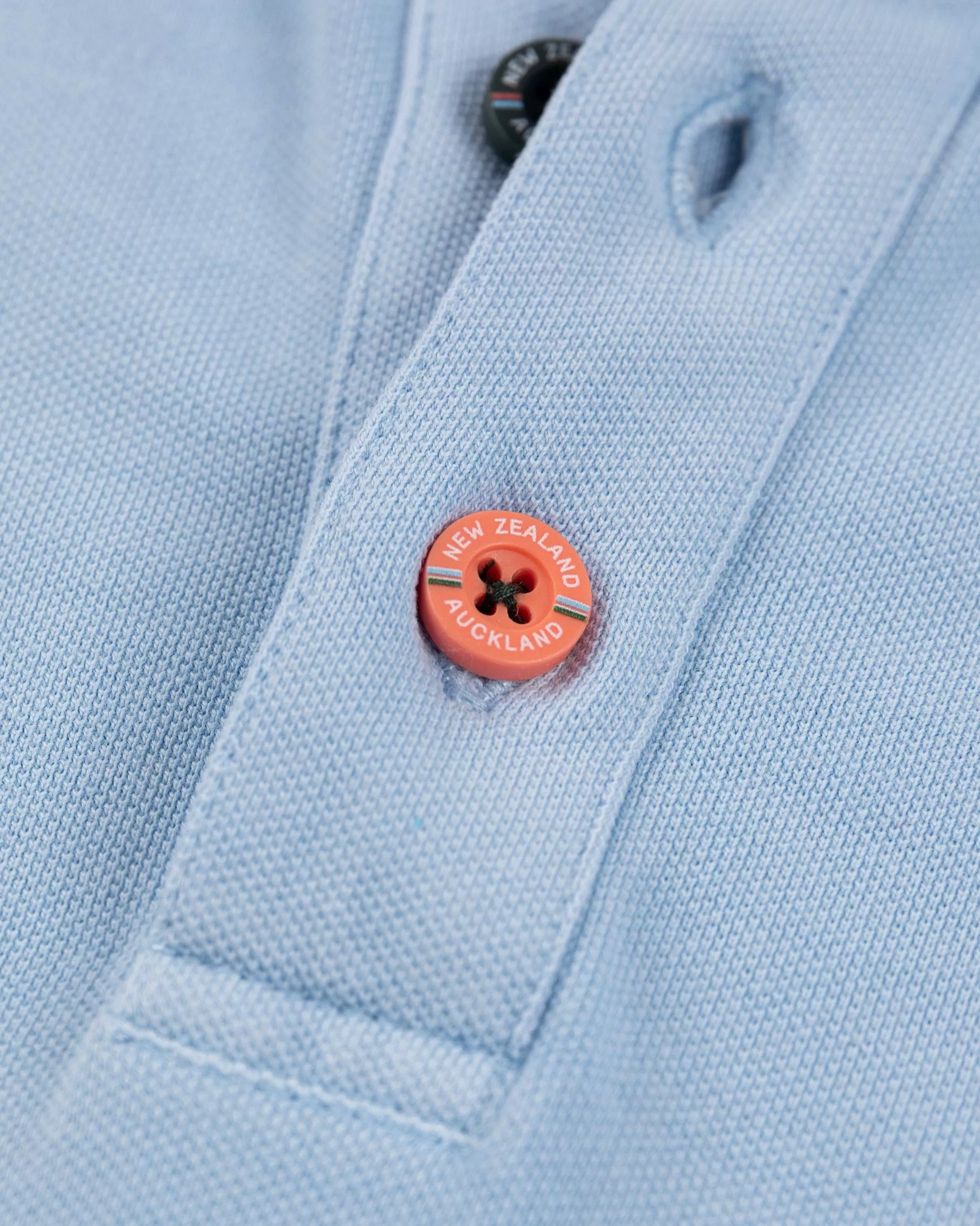 NZA New Zealand Auckland Polo-Shirts | Nza Heritage Polo Shirt-Bright Sky