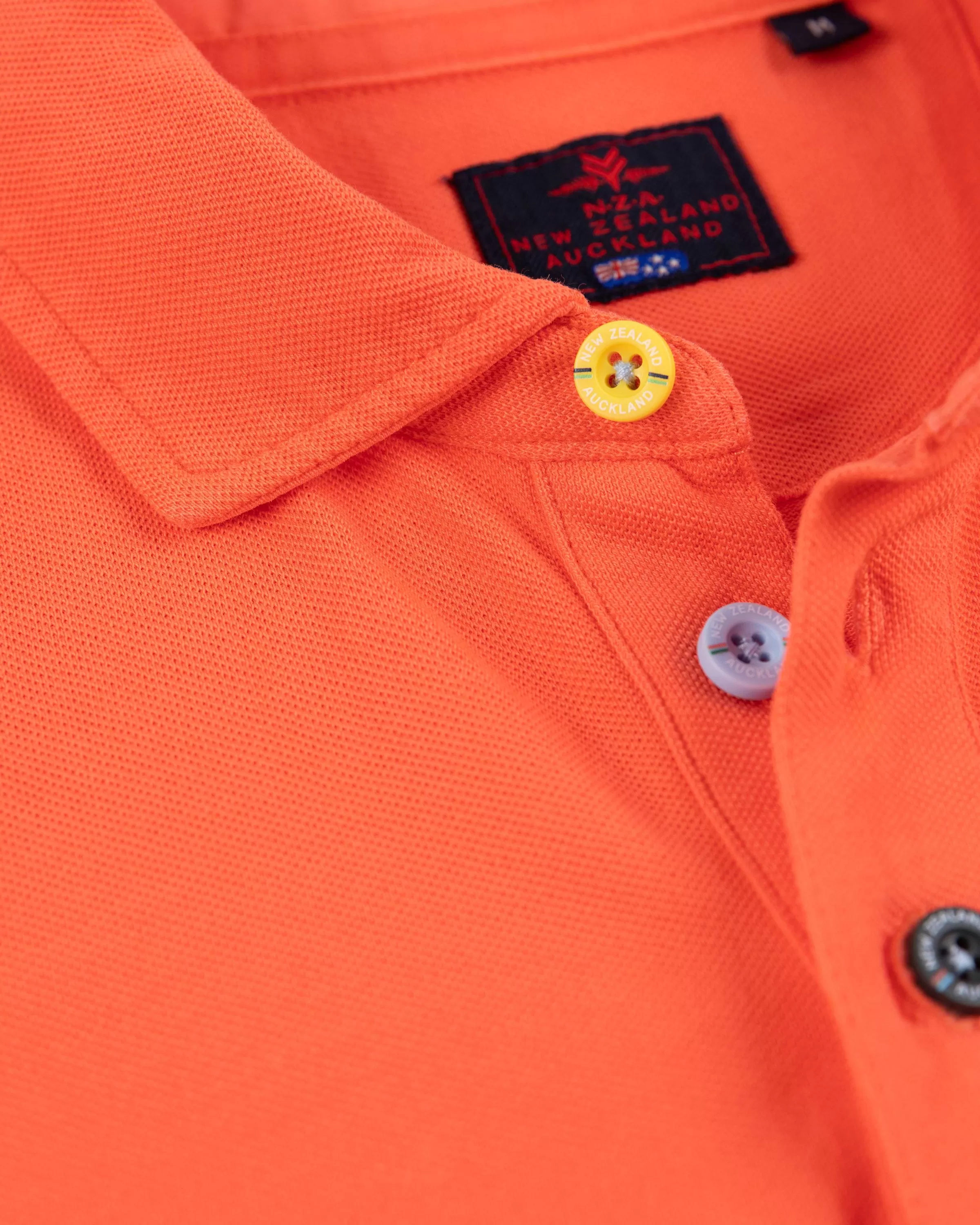 NZA New Zealand Auckland Polo-Shirts | Nza Heritage Polo Shirt-Burned Orange