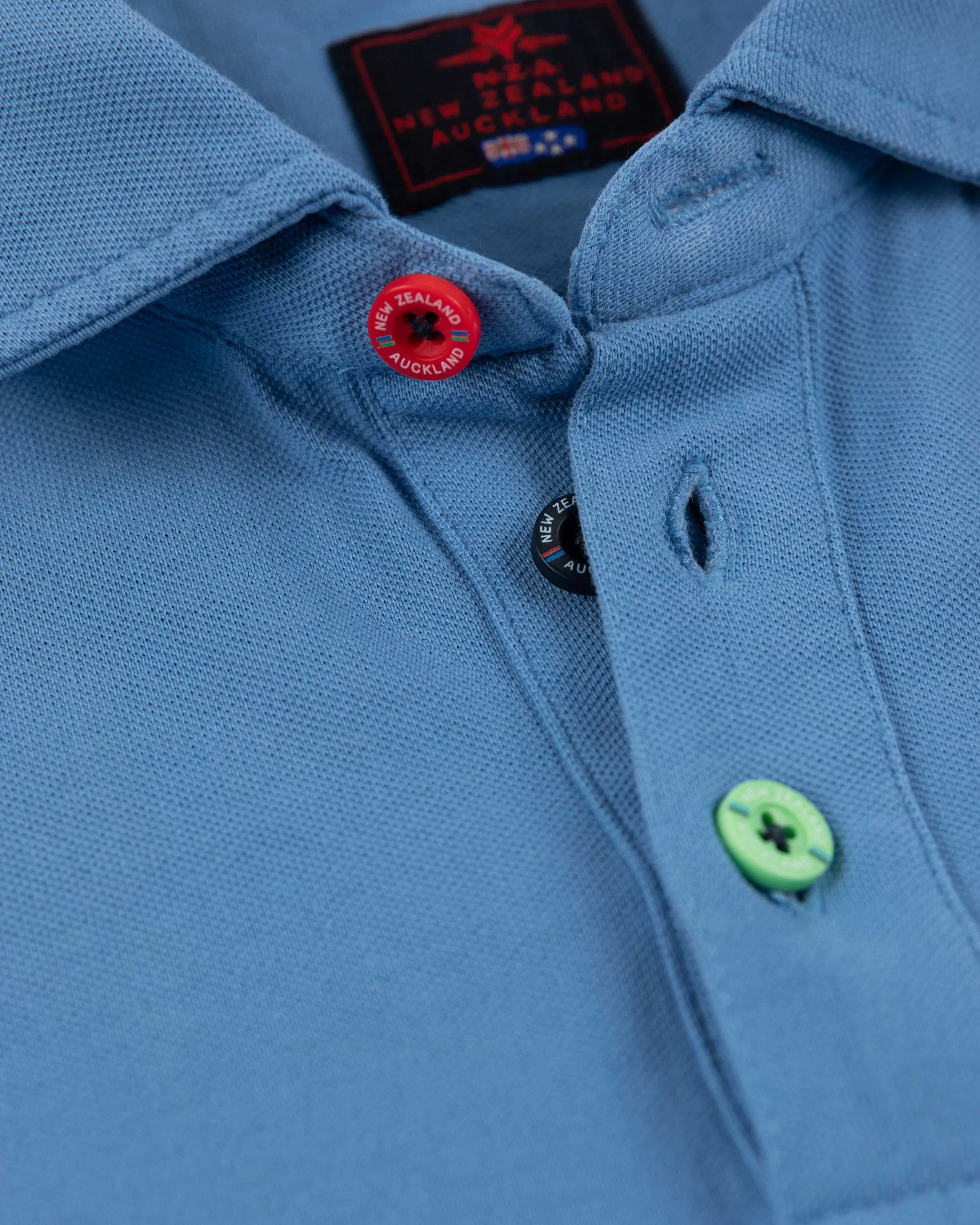 NZA New Zealand Auckland Polo-Shirts | Nza Heritage Polo Shirt-Full Blue